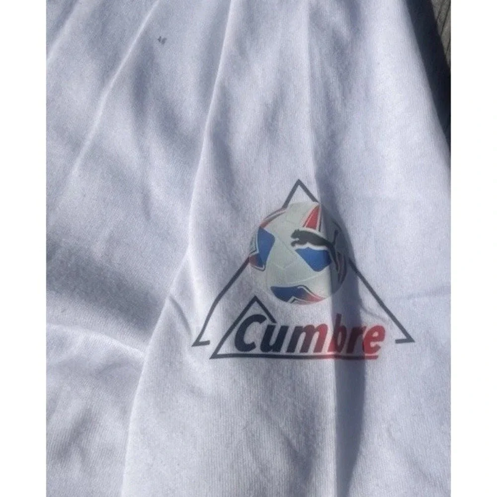 Copa America T Shirt Mens Sz Medium White USA 2024 Conmebol Puma Cumbre‎ Graphic